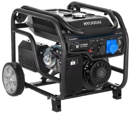 Генератор бензиновый HYUNDAI HHY 7050FE, 5 кВт, Черный детальное изображение - 1