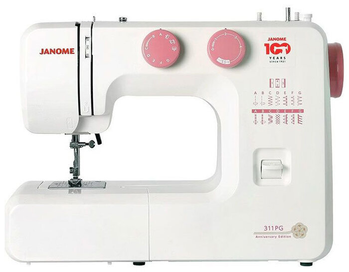 Швейная машина Janome 311PG, Белый/Розовый №1