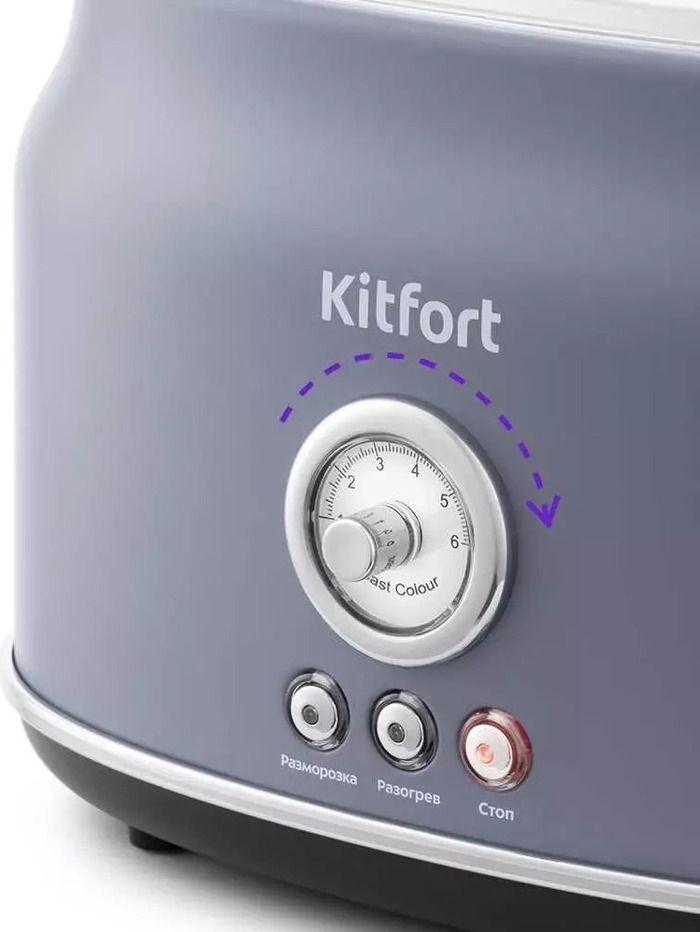 Тостер Kitfort KT-2038-3, Серый №2