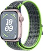 Умные часы Apple Watch Series 9 Pink Aluminum Case with Nike Sport Band Bright Green/Blue, 45 mm, Салатневый/Синий вариант - 1