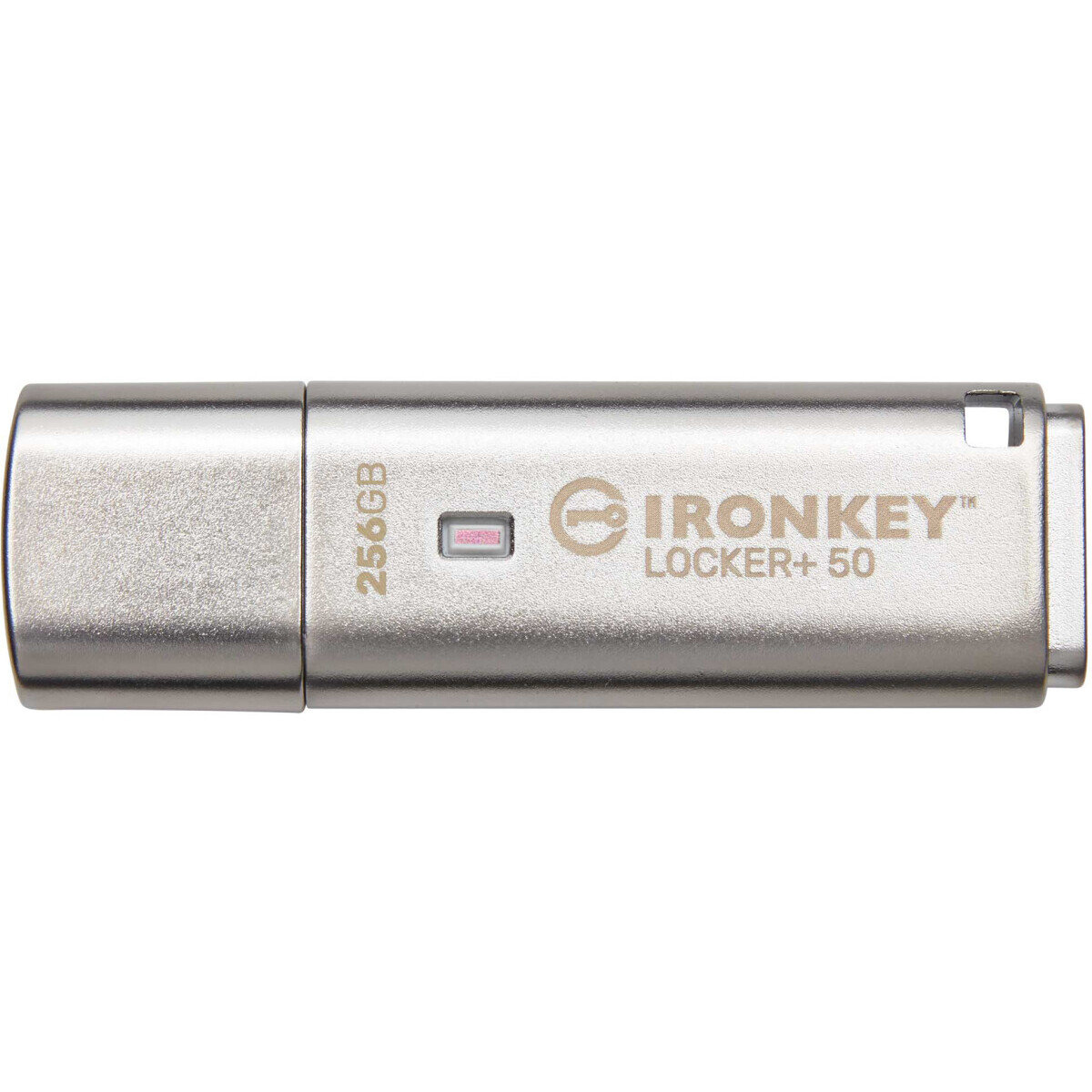 USB Flash накопитель Kingston IronKey Locker+ 50 (IKLP50/256 ГБ) 256 ГБ, серебряный детальное изображение - 2