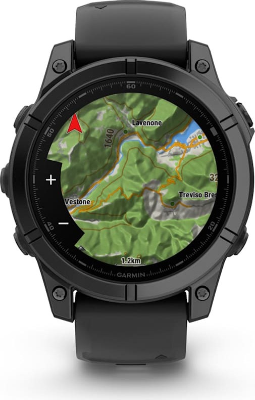 Смарт-часы Garmin fenix E AMOLED 47 мм, серый безель, черный силиконовый ремешок детальное изображение - 4