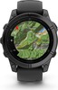 Смарт-часы Garmin fenix E AMOLED 47 мм, серый безель, черный силиконовый ремешок вариант - 4