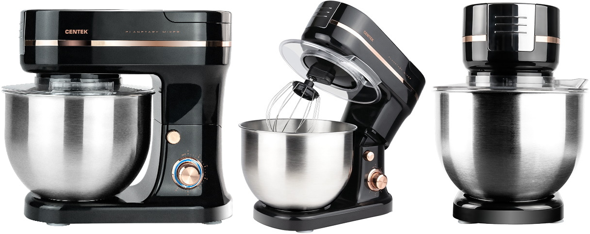 Планетарный миксер Centek CT-1130, Черный детальное изображение - 1
