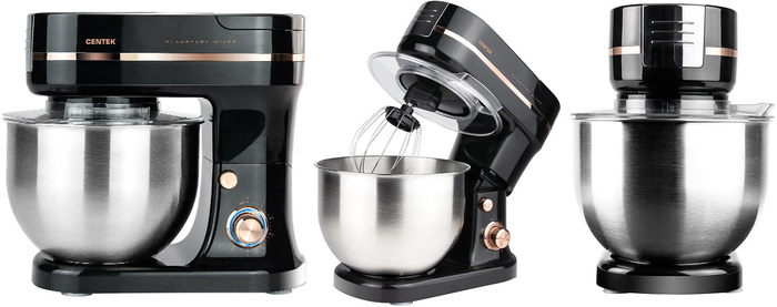 Планетарный миксер Centek CT-1130, Черный №1