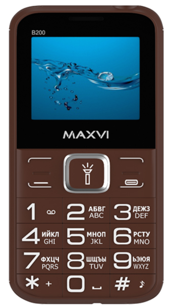 Мобильный телефон MAXVI B200, 32 Мб, Коричневый, Dual micro-SIM детальное изображение - 6