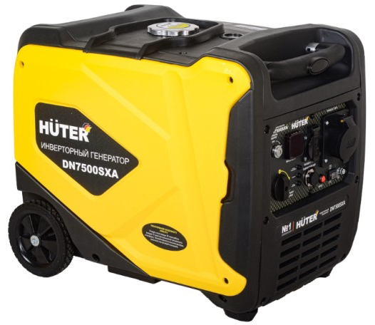 Генератор бензиновый HUTER DN7500SXA 64/10/10, 5.5 кВт, Желтый детальное изображение - 1