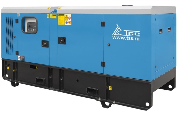 Генератор дизельный ТСС АД-60С-Т400-1РКМ11 (TTD 83TS ST) 041304, в кожухе, 60 кВт, Синий №1