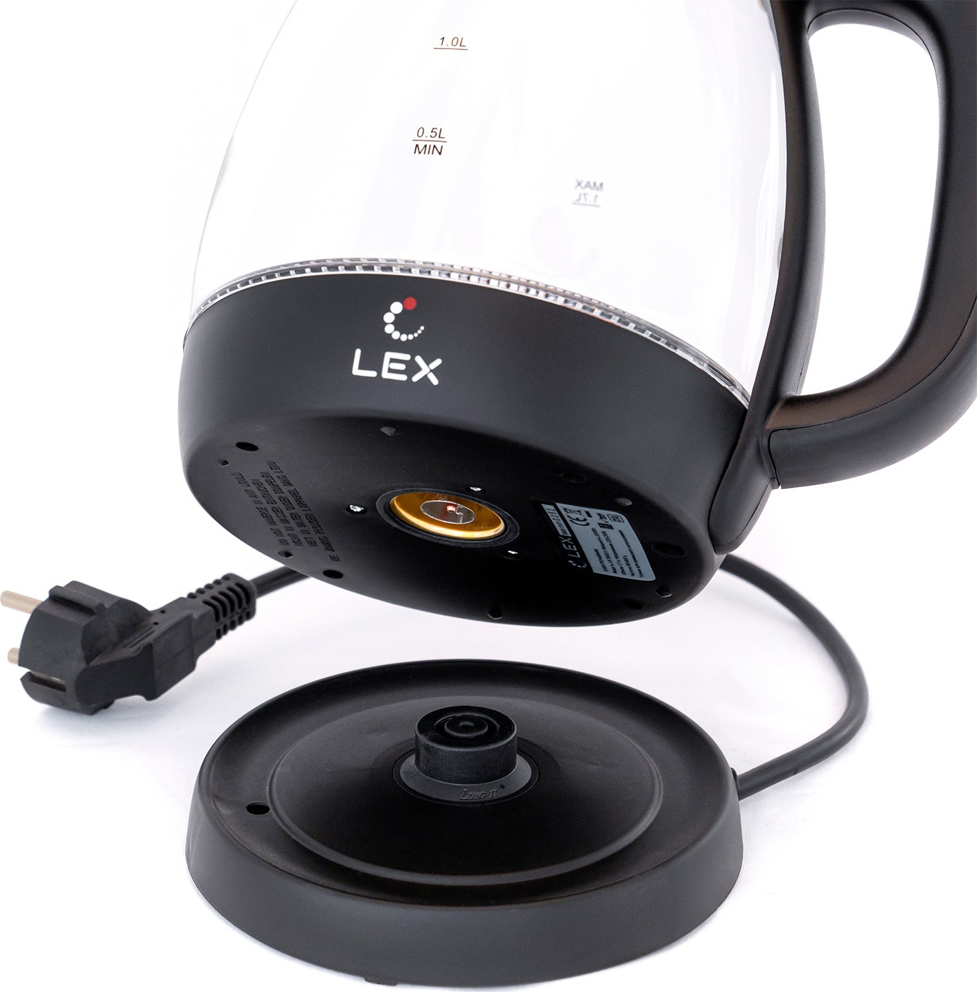 Электрочайник Lex LX-3002-1, Черный детальное изображение - 6