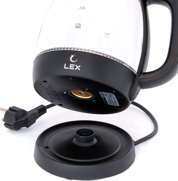 Электрочайник Lex LX-3002-1, Черный №6