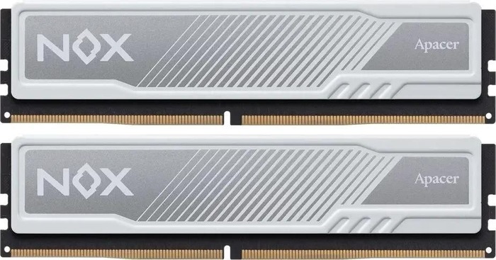 Оперативная память Apacer NOX White DDR4 3200MHz, AH4U16G32C28YMWAA-2, 2x8 Гб KIT, 16 Гб №1