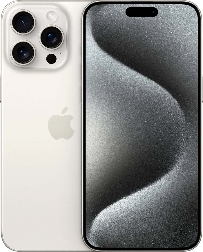 Смартфон Apple iPhone 15 Pro Max 1 ТБ, Белый титан, Dual eSIM №1