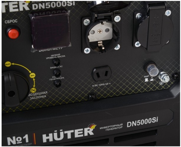 Генератор бензиновый HUTER DN5000Si 64/10/9, 4 кВт, Желтый детальное изображение - 7