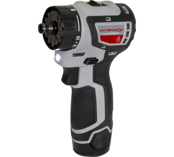 Аккумуляторная дрель-шуруповерт Интерскол ДА-10/12В 36 КомбиМАКС 687.2.2.77, 36 Нм, 12 В детальное изображение - 1