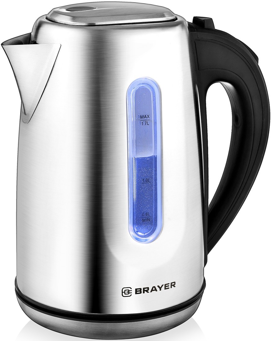 Электрический чайник Brayer BR1014 1.7 л, Серебристый детальное изображение - 2