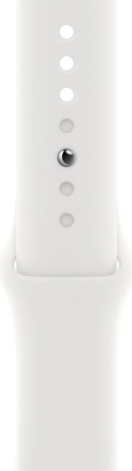 Смарт-часы Apple Watch SE 2022 40 мм, Silver Aluminum Case with White Sport Band, Серебристый/Белый детальное изображение - 4