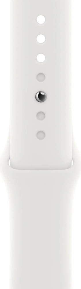 Смарт-часы Apple Watch SE 2022 40 мм, Silver Aluminum Case with White Sport Band, Серебристый/Белый №4