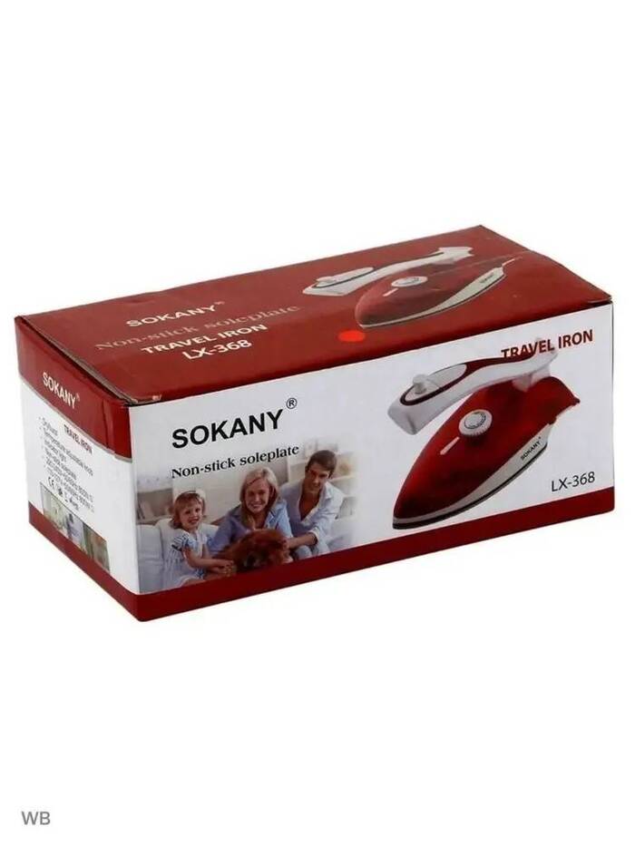 Утюг SOKANY LX-368, Красный №3