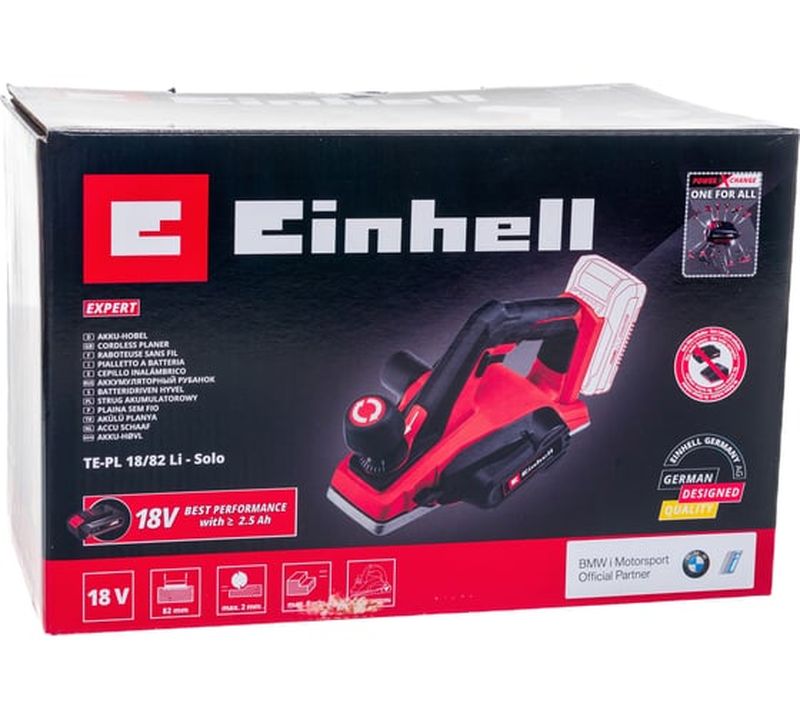 Электрический рубанок Einhell PXC TE-PL 18/82 Li-Solo 4345400, 18 Вт,  Красный детальное изображение - 8