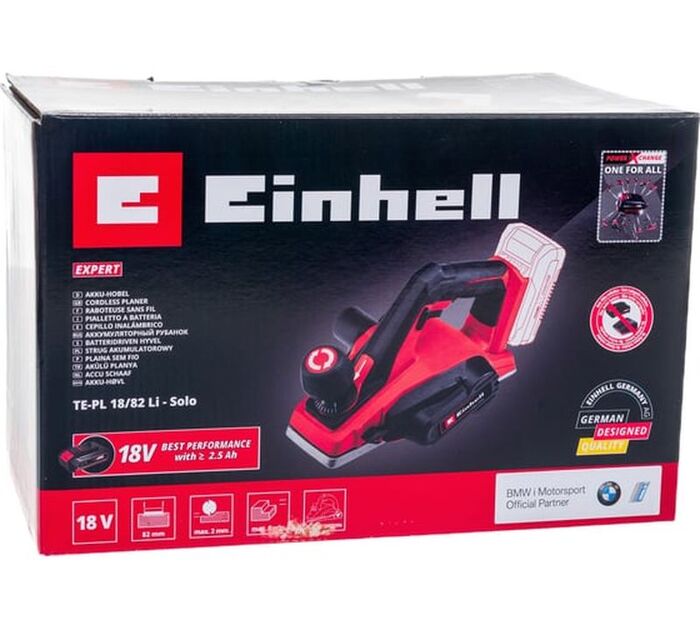 Электрический рубанок Einhell PXC TE-PL 18/82 Li-Solo 4345400, 18 Вт,  Красный №8