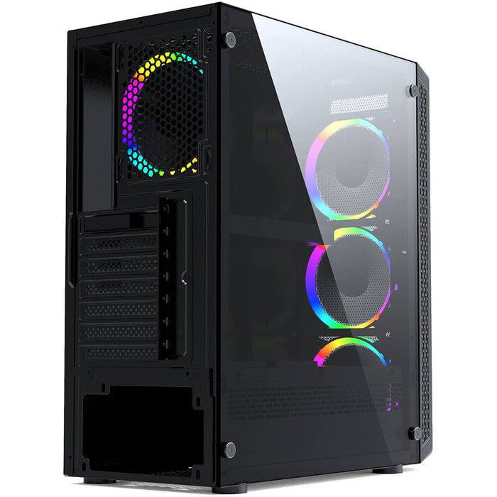 Корпус Powercase Mistral X4 Mesh LED, Черный №5