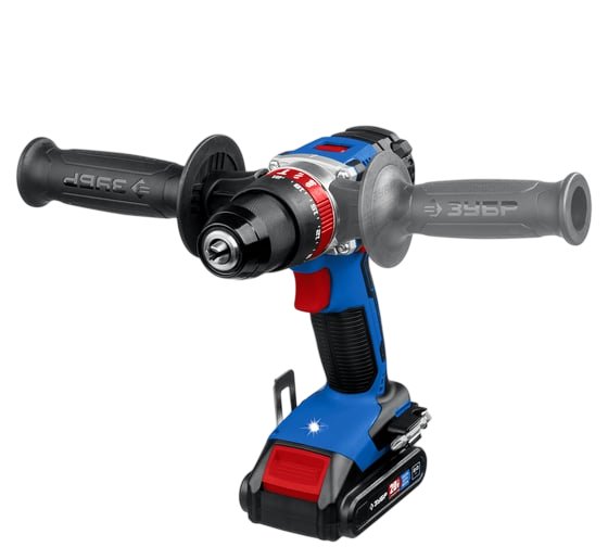 Бесщеточная ударная дрель-шуруповерт ЗУБР Профессионал, в кейсе DBS-201-22, 20 В, 70 Нм, 2 А·ч детальное изображение - 2