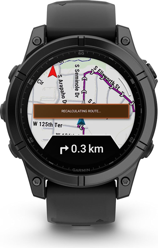 Смарт-часы Garmin fenix E AMOLED 47 мм, серый безель, черный силиконовый ремешок детальное изображение - 6