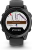 Смарт-часы Garmin fenix E AMOLED 47 мм, серый безель, черный силиконовый ремешок вариант - 6