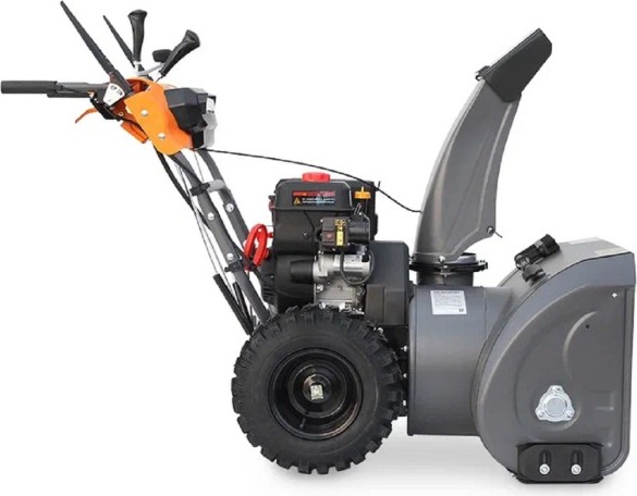 Снегоуборщик бензиновый VILLARTEC WB9071E, 9 л.с., 6500 Вт, Серый/Оранжевый детальное изображение - 3