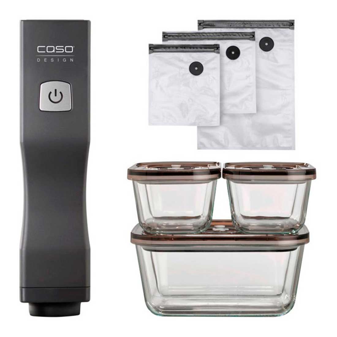 Вакуумный упаковщик Caso Vacu OneTouch Eco-Set, Черный детальное изображение - 1