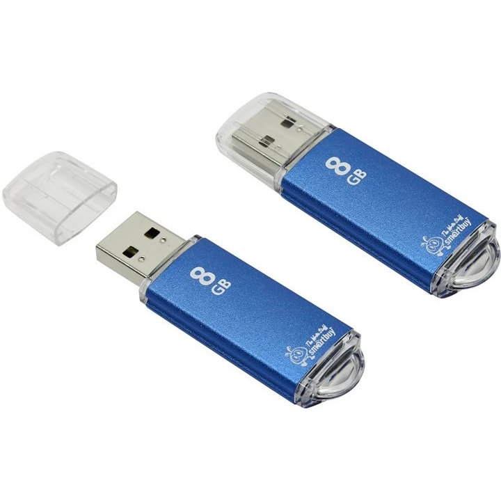 USB Flash накопитель SmartBuy V-Cut (SB8 ГБVC-B) 8 ГБ, синий детальное изображение - 1