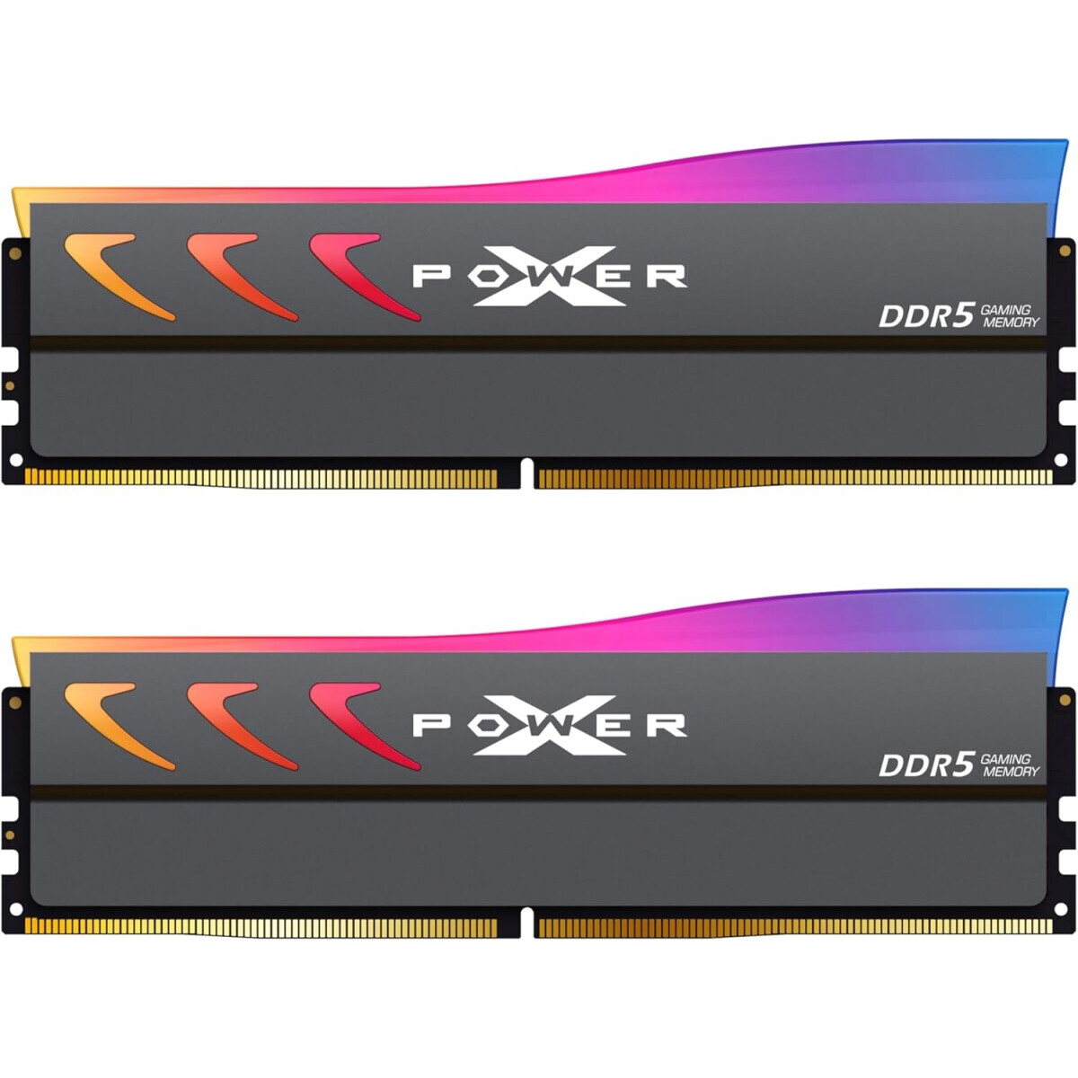 Оперативная память Silicon Power XPower Storm RGB DDR5 6400MHz, SP064GXLWU64AFDK, 2x32 Гб KIT, 64 Гб детальное изображение - 1
