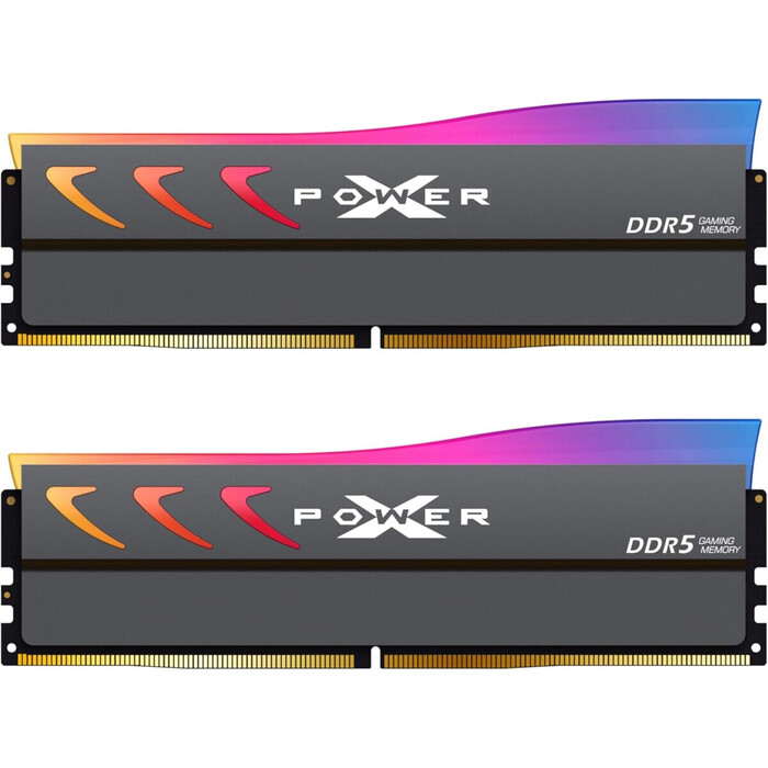 Оперативная память Silicon Power XPower Storm RGB DDR5 6400MHz, SP064GXLWU64AFDK, 2x32 Гб KIT, 64 Гб №1