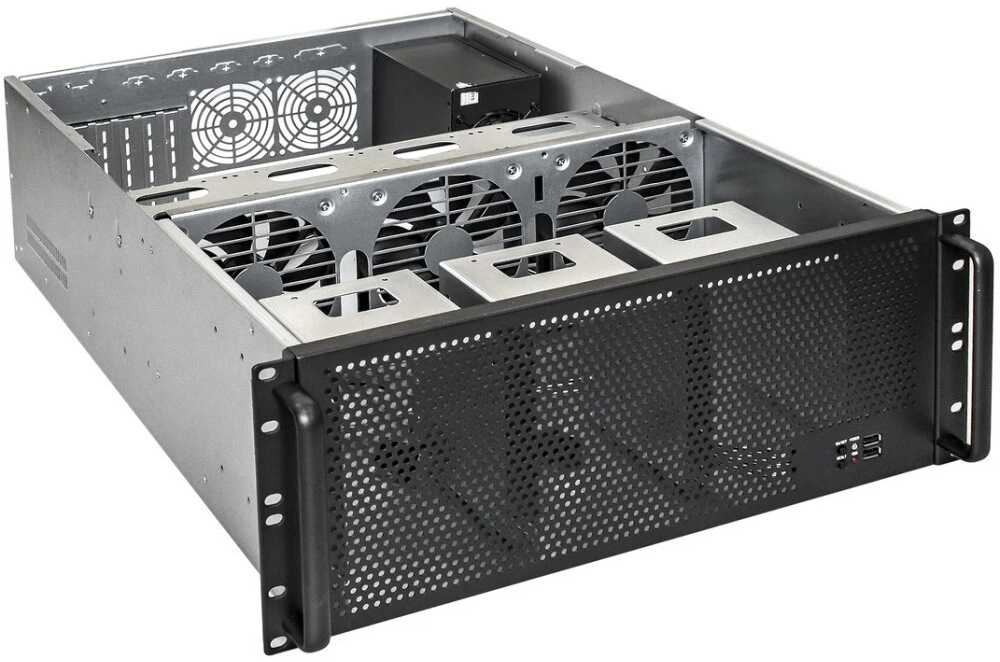 Серверный корпус ExeGate Pro 4U650-18/900RADS, 900 Вт, Черный детальное изображение - 2