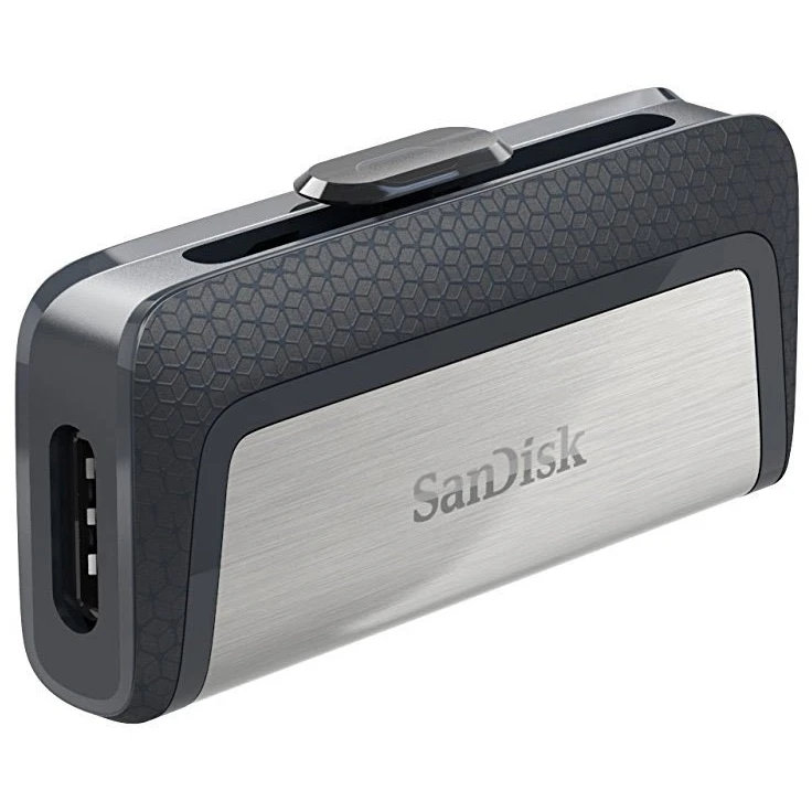 USB Flash накопитель SanDisk Ultra Dual Type-C (SDDDC2-256G-G46) 256 ГБ, серебряный детальное изображение - 1