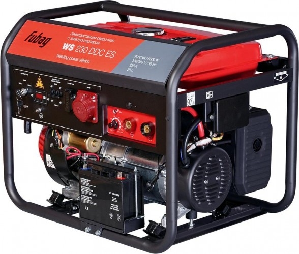 Сварочный генератор FUBAG WS 230 DDC ES 838238, 5 кВт, Красный детальное изображение - 2