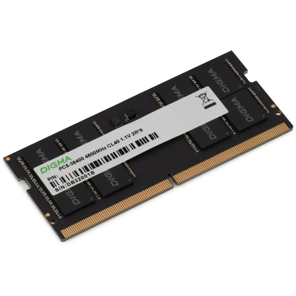 Оперативная память Digma SO-DIMM DDR5 4800MHz, DGMAS54800016S, 16 Гб детальное изображение - 3