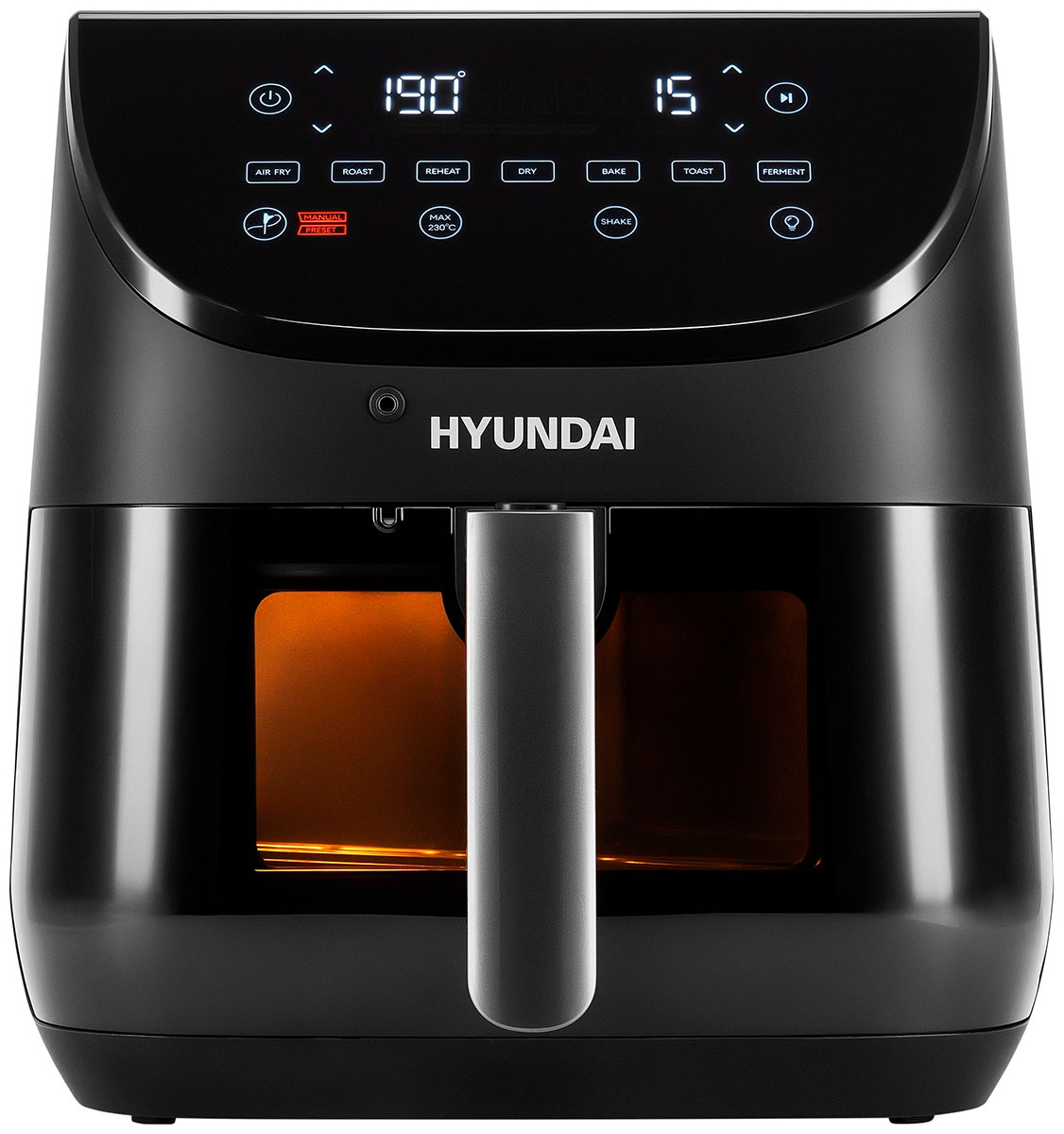 Аэрогриль Hyundai HYF-9090, 6,5 л, 1700 Вт, Черный детальное изображение - 1