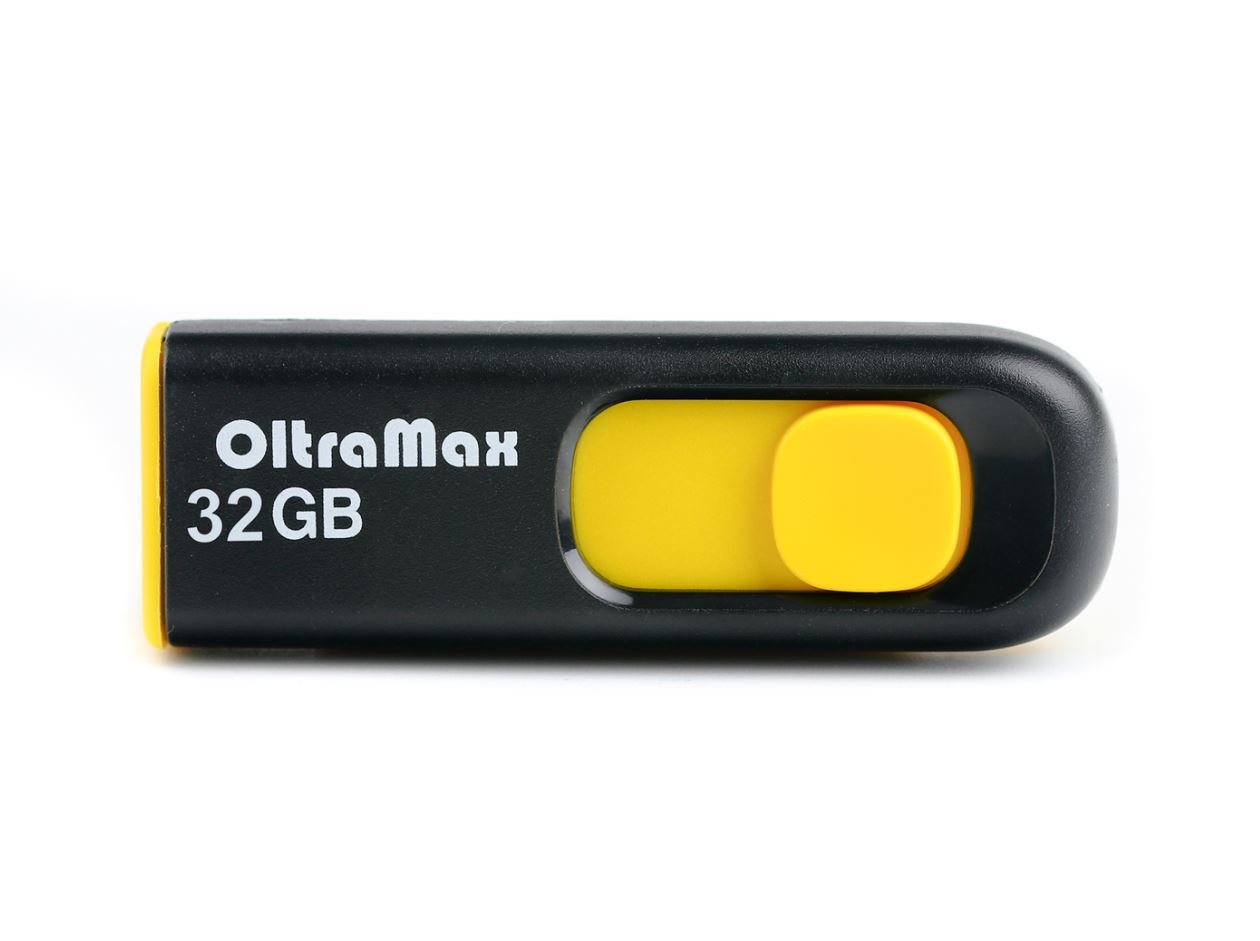 USB Flash накопитель OltraMax 250 32 ГБ, желтый детальное изображение - 1
