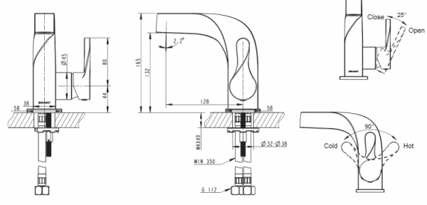 Смеситель Bravat Wave F174108C детальное изображение - 2