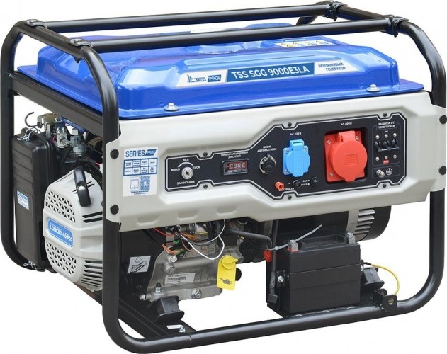 Генератор бензиновый ТСС SGG 9000E3LA 190051, 8 кВт, Синий детальное изображение - 3