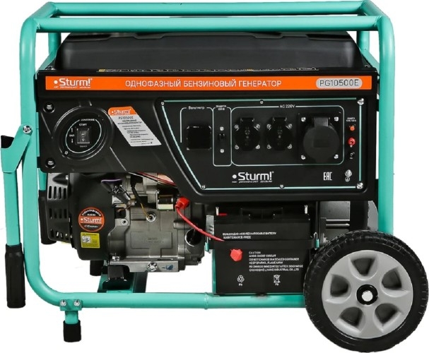 Генератор бензиновый Sturm PG10500E, 10.5 кВт, Зеленый детальное изображение - 2