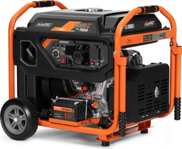 Генератор бензиновый DAEWOO GDA 8000Ei, 7.5 кВт, Оранжевый детальное изображение - 3