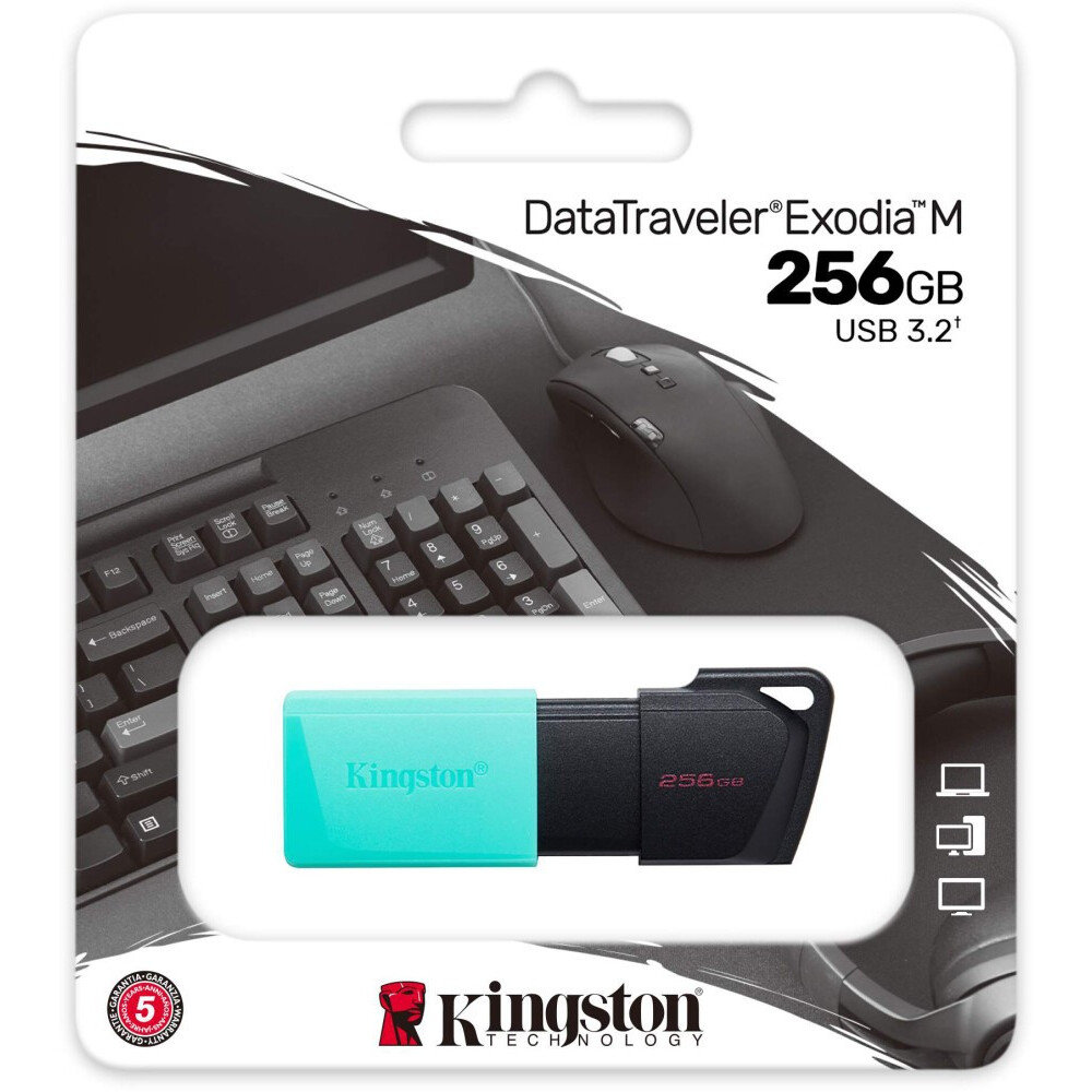 USB Flash накопитель Kingston DataTraveler Exodia M (DTXM/256 ГБ) 256 ГБ, зеленый детальное изображение - 3