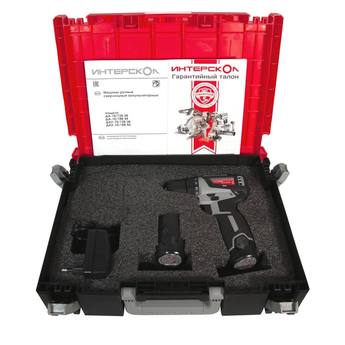 Аккумуляторная дрель-шуруповерт Интерскол ДА-10/12В 38 МиниМАКС 757.3.2.46, 38 Нм, 12 В №5