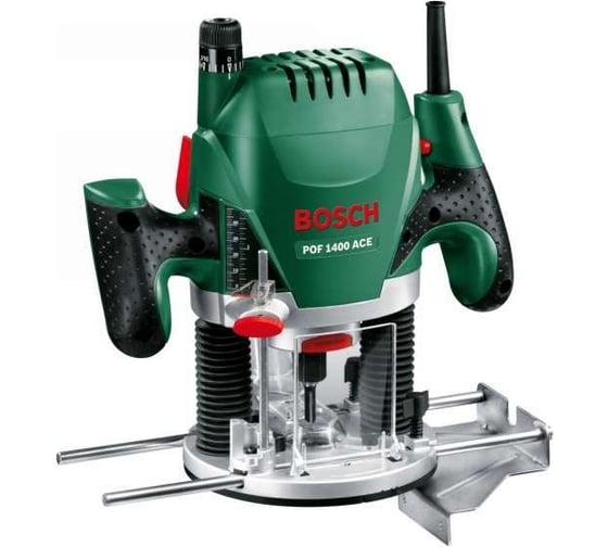 Фрезер Bosch POF 1400 ACE + 6 фрез 0.603.26C.801, 1400 Вт, Зеленый детальное изображение - 1
