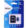 Карта памяти Netac P500 Standard MicroSD + SD адаптер (NT02P500STN-032G-R), 32 Гб вариант - 1
