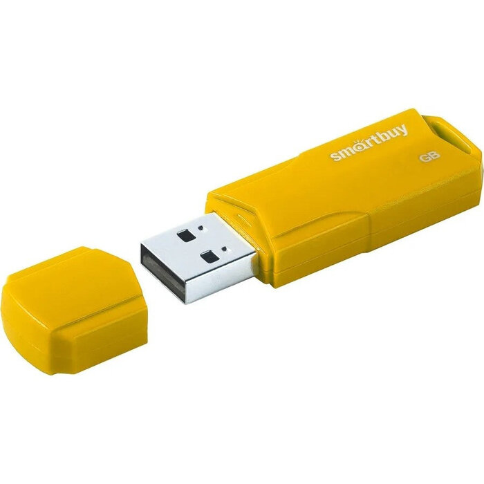 USB Flash накопитель SmartBuy  (SB4 ГБCLU-Y) 4 ГБ, желтый №1