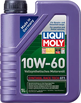 Моторное масло Liqui Moly Synthoil Race Tech GT1 10W-60, 1943, 1 л  детальное изображение - 1