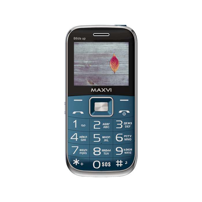 Мобильный телефон MAXVI B6ds up, 32 Мб, Синий, Dual mini-SIM детальное изображение - 6